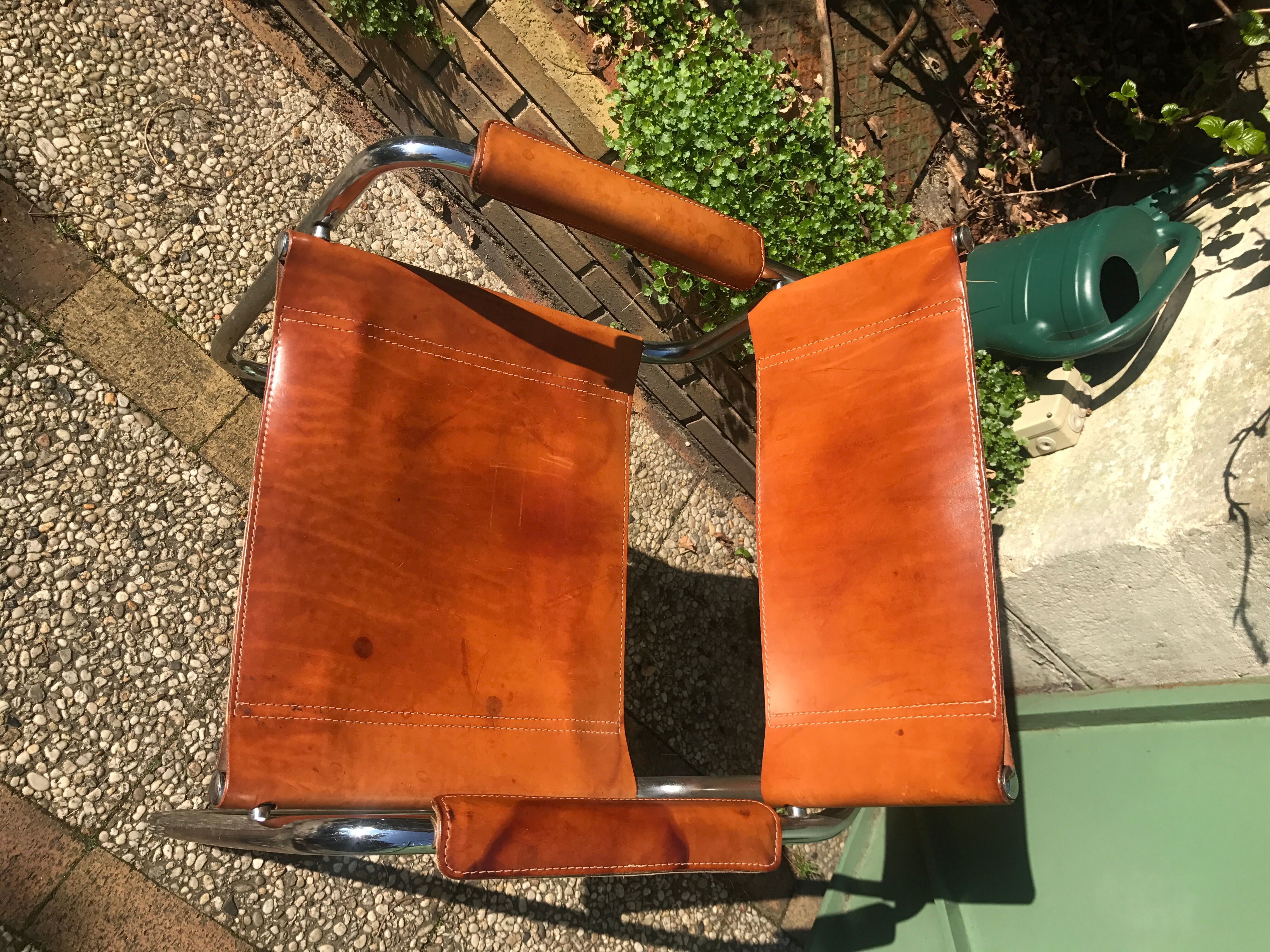Leather armchair