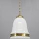 Peter Behrens “Luzette” Art Deco opaline glass pendant, Germany, 1930s