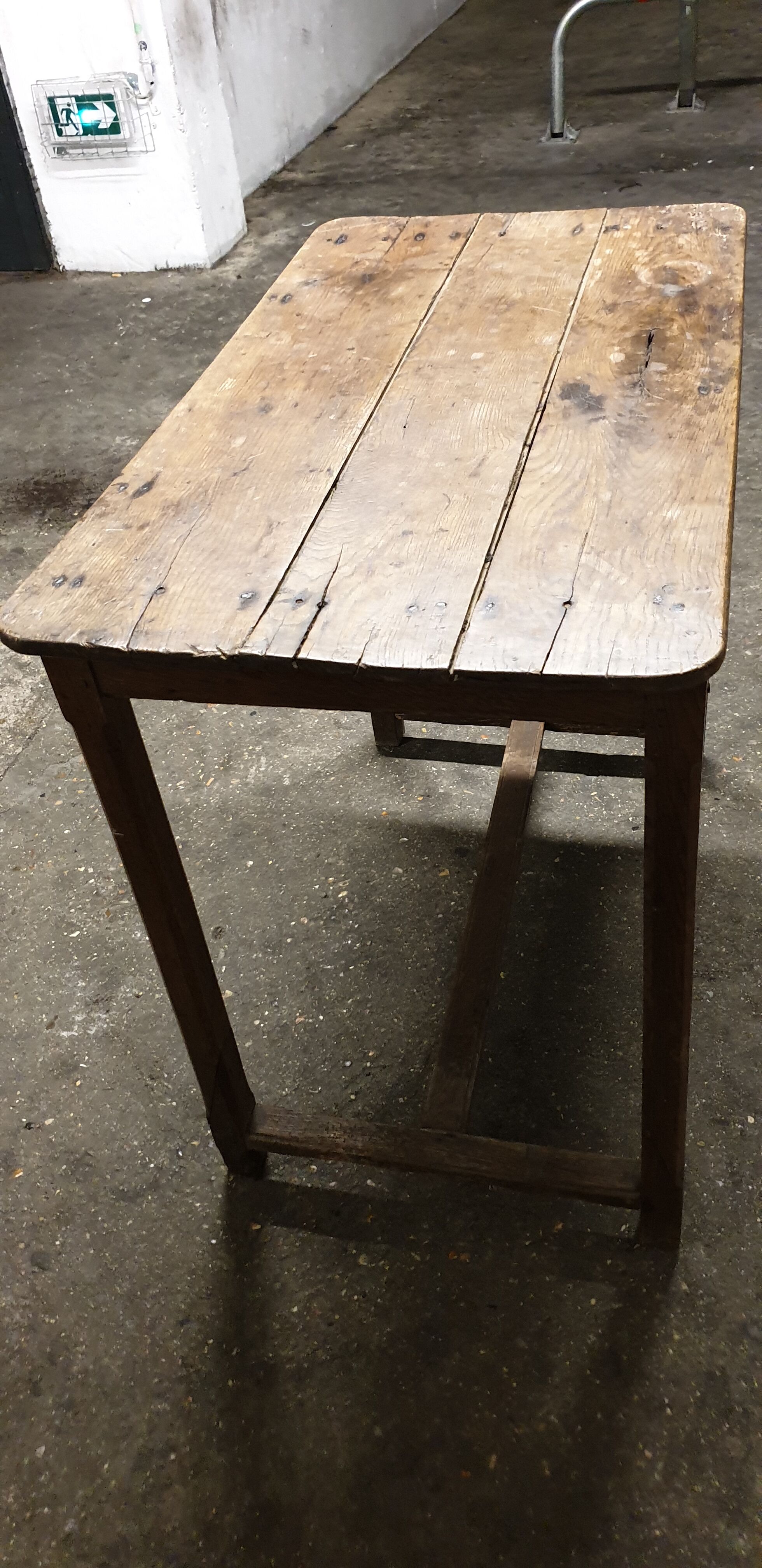 Small oak farmhouse table