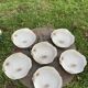 6 flat plates fish in beige ceramic Salins les bains