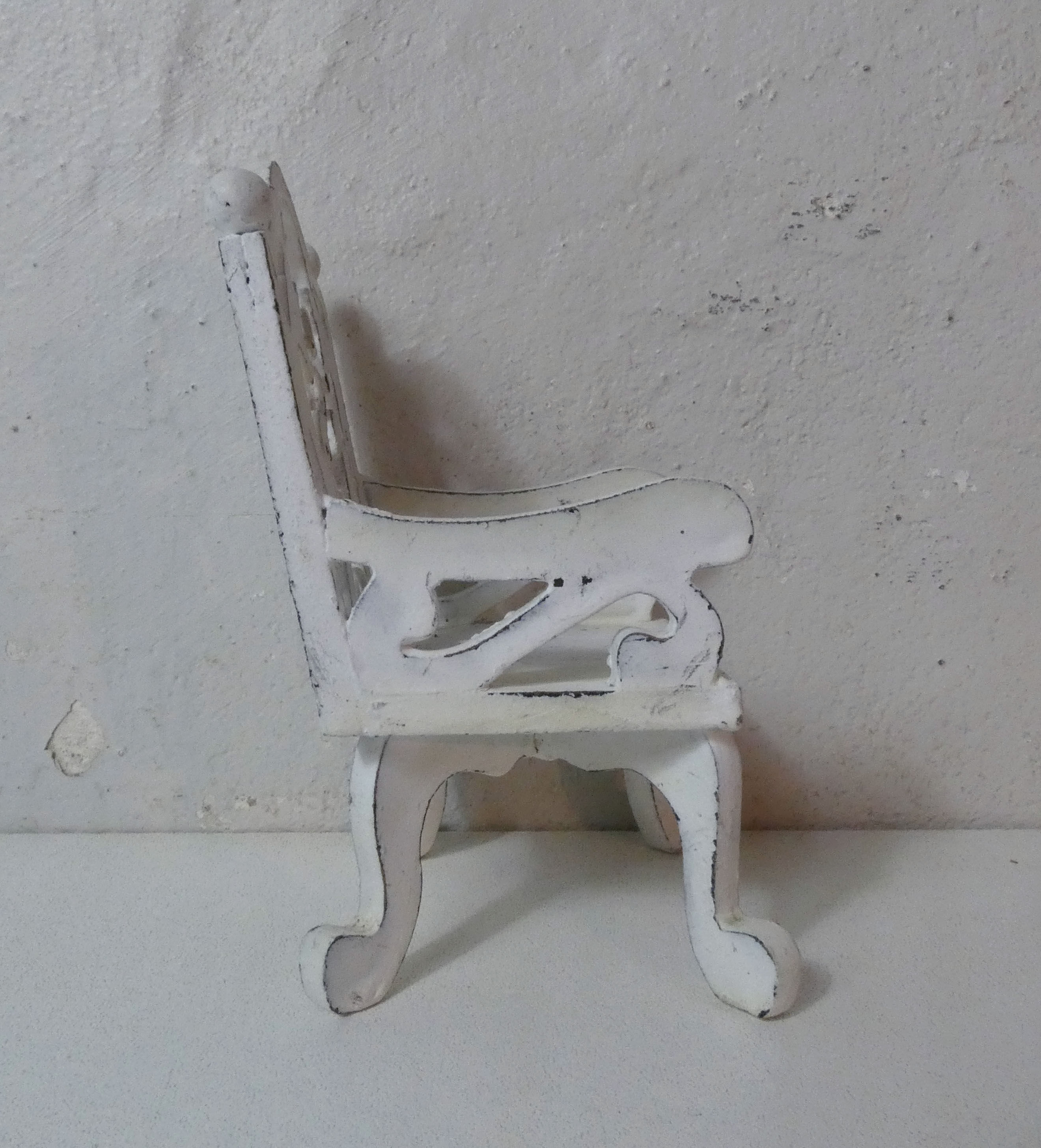 Chair wood and metal for doll's house