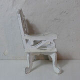 Chair wood and metal for doll's house