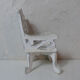 Chair wood and metal for doll's house