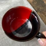 Six Vallauris ceramic coffee cups