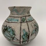 J. MASSIER, Vallauris - Vase ancien grès émaillé - Années 1930-1940