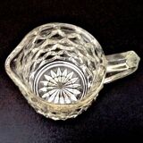 Pot à lait en verre moulé à pointe de diamant