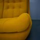 20th century, yellow Atlantis three-seater sofa, 1960s