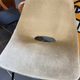 A barrel chair by Pierre Guariche, Steiner, vintage beige fabric, 1950.