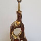 Michel Jaubert, gilt bronze lamp base. 1970s