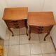 Pair of old wooden bedsides