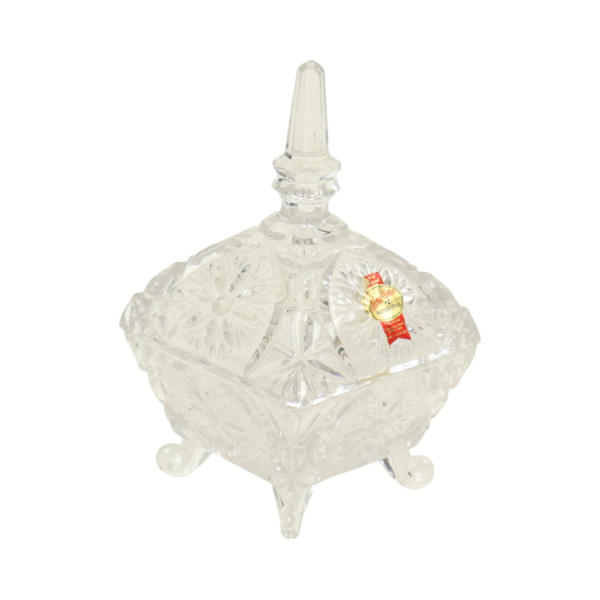 Vintage Crystal Bonbonniere Candy Dish West Germany