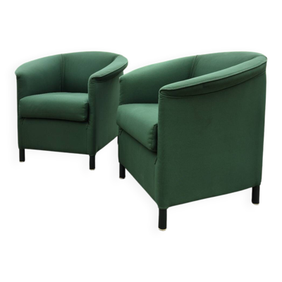 Lot de 2 chaises Aura vertes vintage Paolo Piva Wittmann