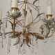 Holywood Regency 70's 8-light chandelier