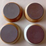 4 Montgolfier stoneware calotte plates