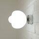 2 appliques, plafonniers en verre opalin