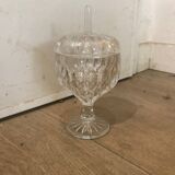 Crystal style candy dish