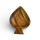 Lot de 2 coupelles vintage en bois sculpté - Formes Cœur et Pique