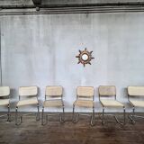 Series of 6 vintage Marcel Breuer style chairs