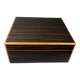 Box Ebony cigar humidor macassar & lemon varnished SB