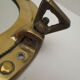 Mirror integrated into a brass navy porthole