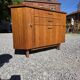 Scandinavian corner unit in teak from the 1960s.
