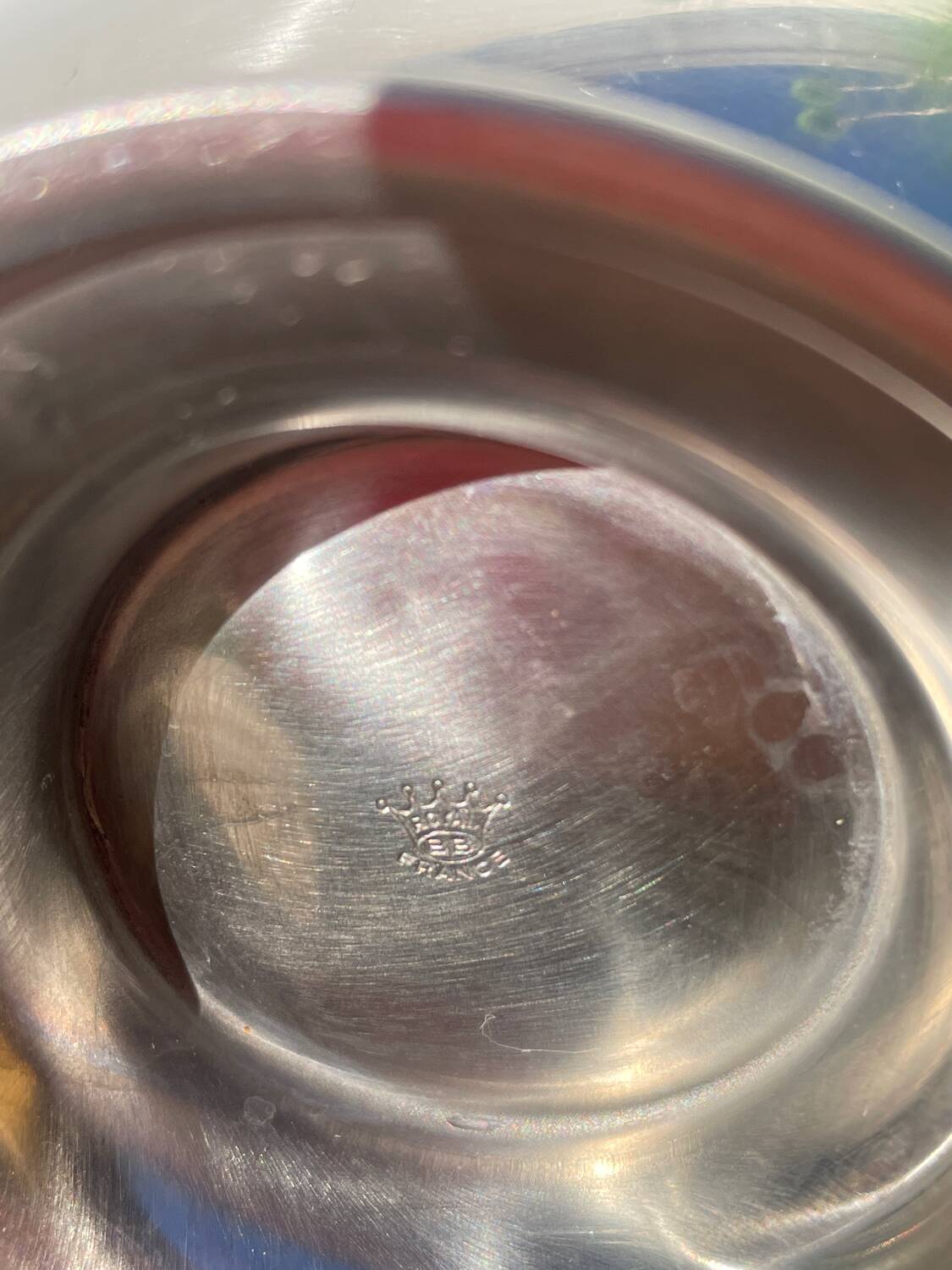 Royal BB silver-plated metal gravy boat