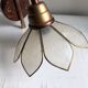 Mother-of-pearl flower sconce