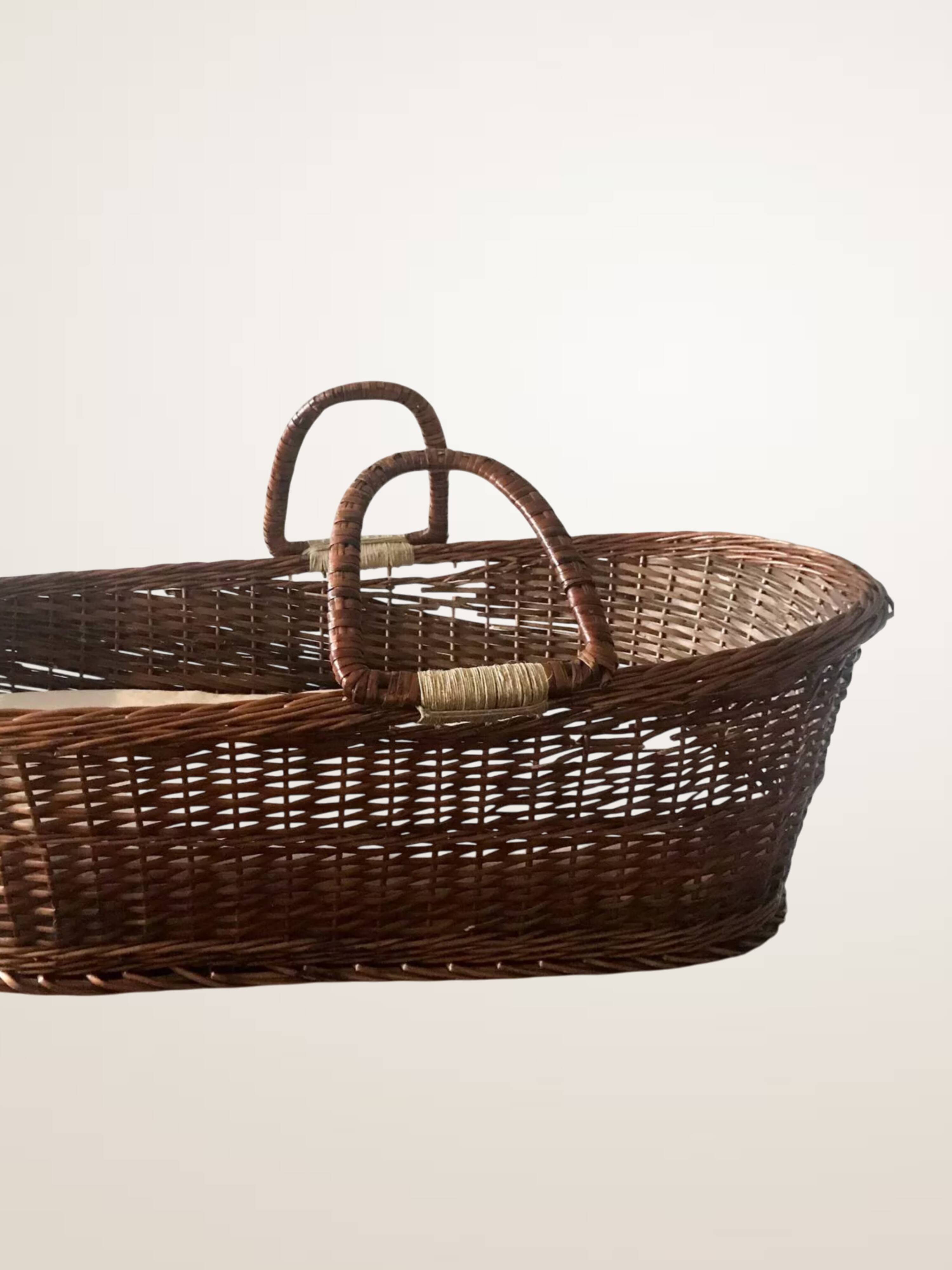 Large woven wicker basket