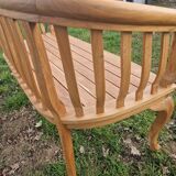 solid wood bench