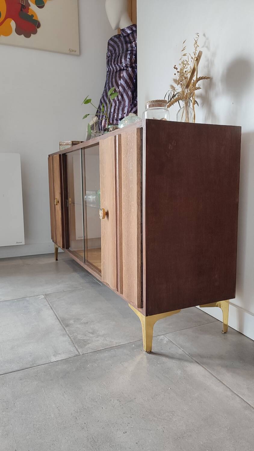 Small solid wood sideboard