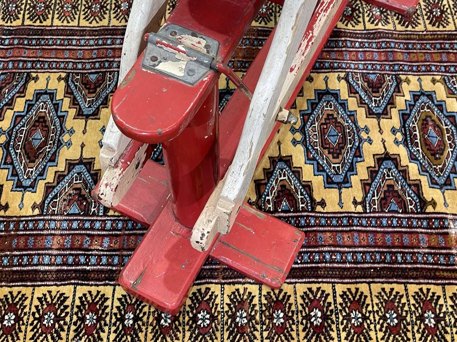 1950s wooden English rocking horse