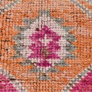 3x11 Vintage Pink & Brown Turkish Runner Rug, 87x339Cm