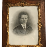 Old frame wood and gold