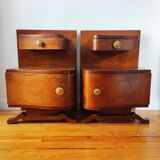 Pair of Art Deco bedside tables 1940