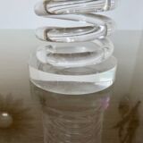 Spring pencil holder in plexiglass 70s 80s