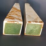 Vintage pyramid onyx bookends
