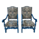 Pair of vintage original tapestry armchairs