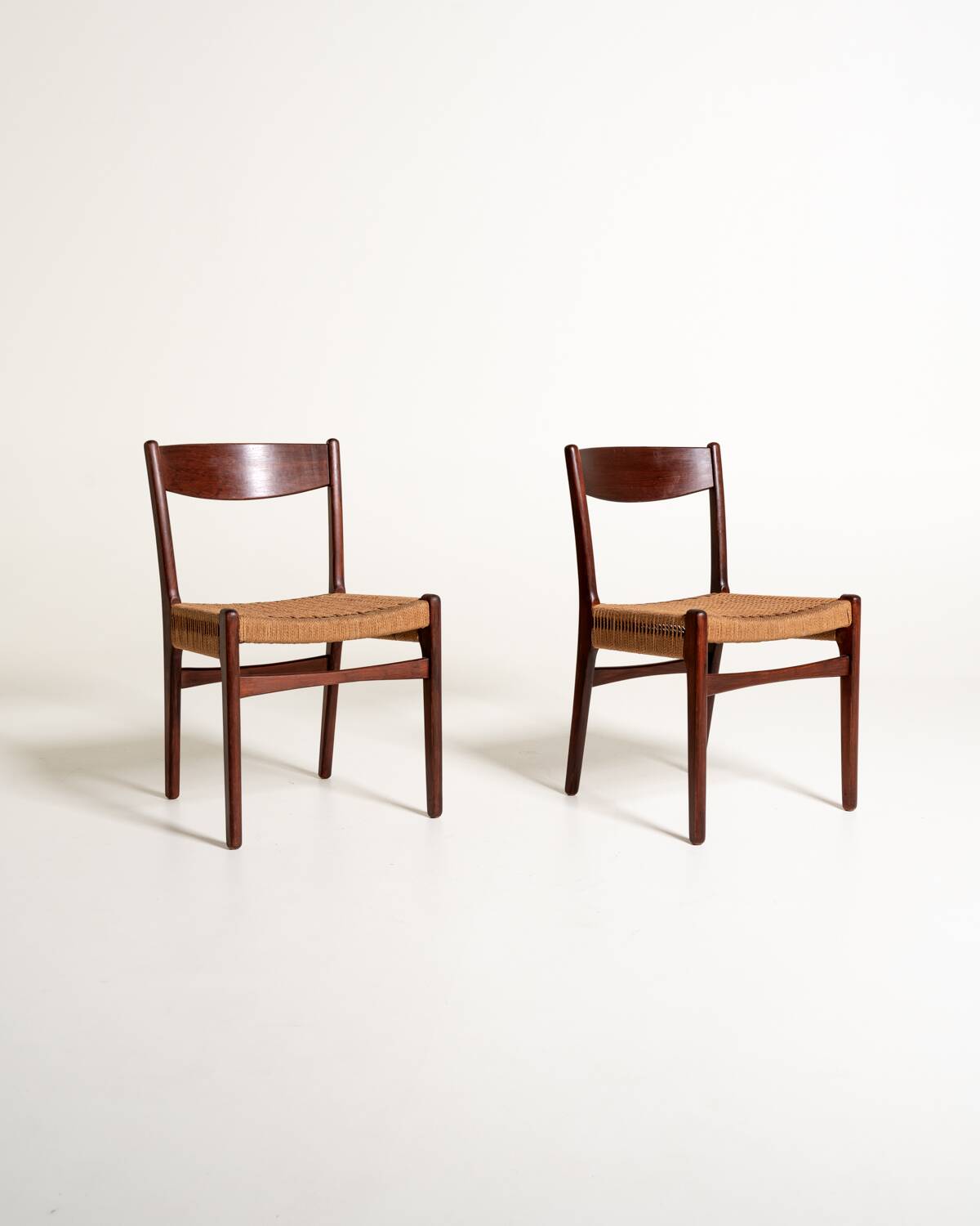 Pair of Scandinavian teak chairs, 1960s
