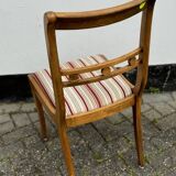 Lot de 4 chaises de salle à manger vintage en acajou