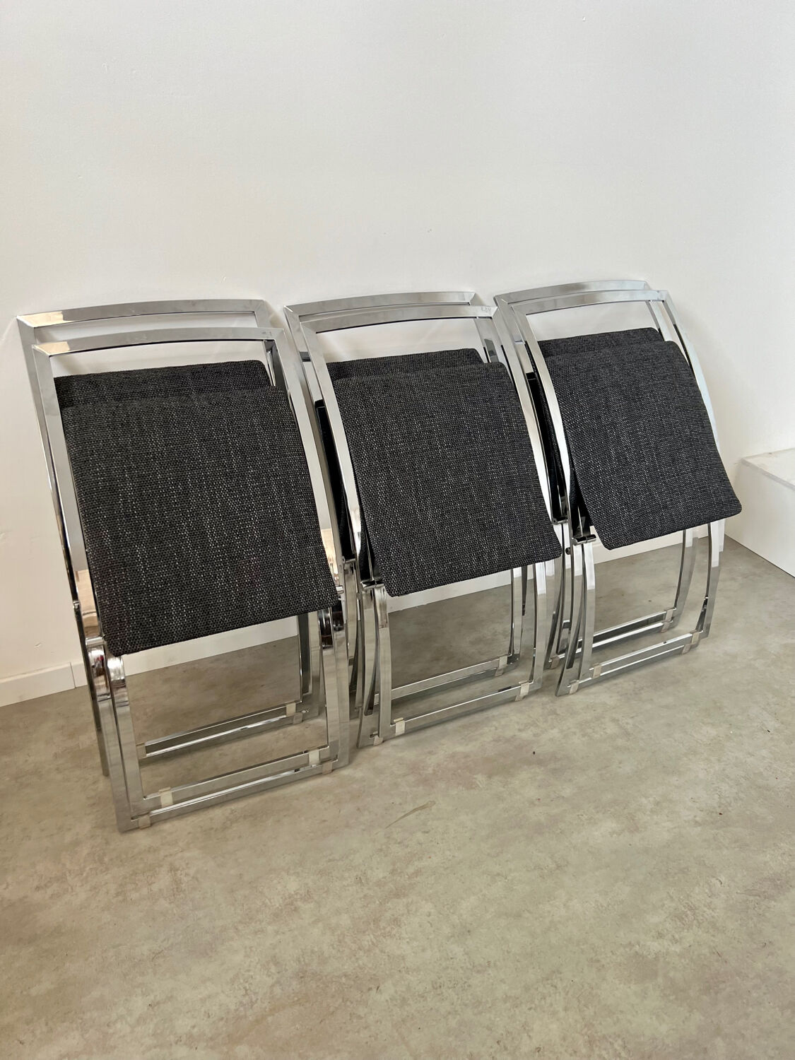Table et 6 chaises pliante Luisa vintage design italien Marcelo Cuneo