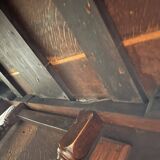 18th-century oak Gateleg drop-leaf dining table