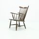 Scandinavian spindle back armchair 1960s