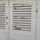 Curved shutters oak and fir H156xL245