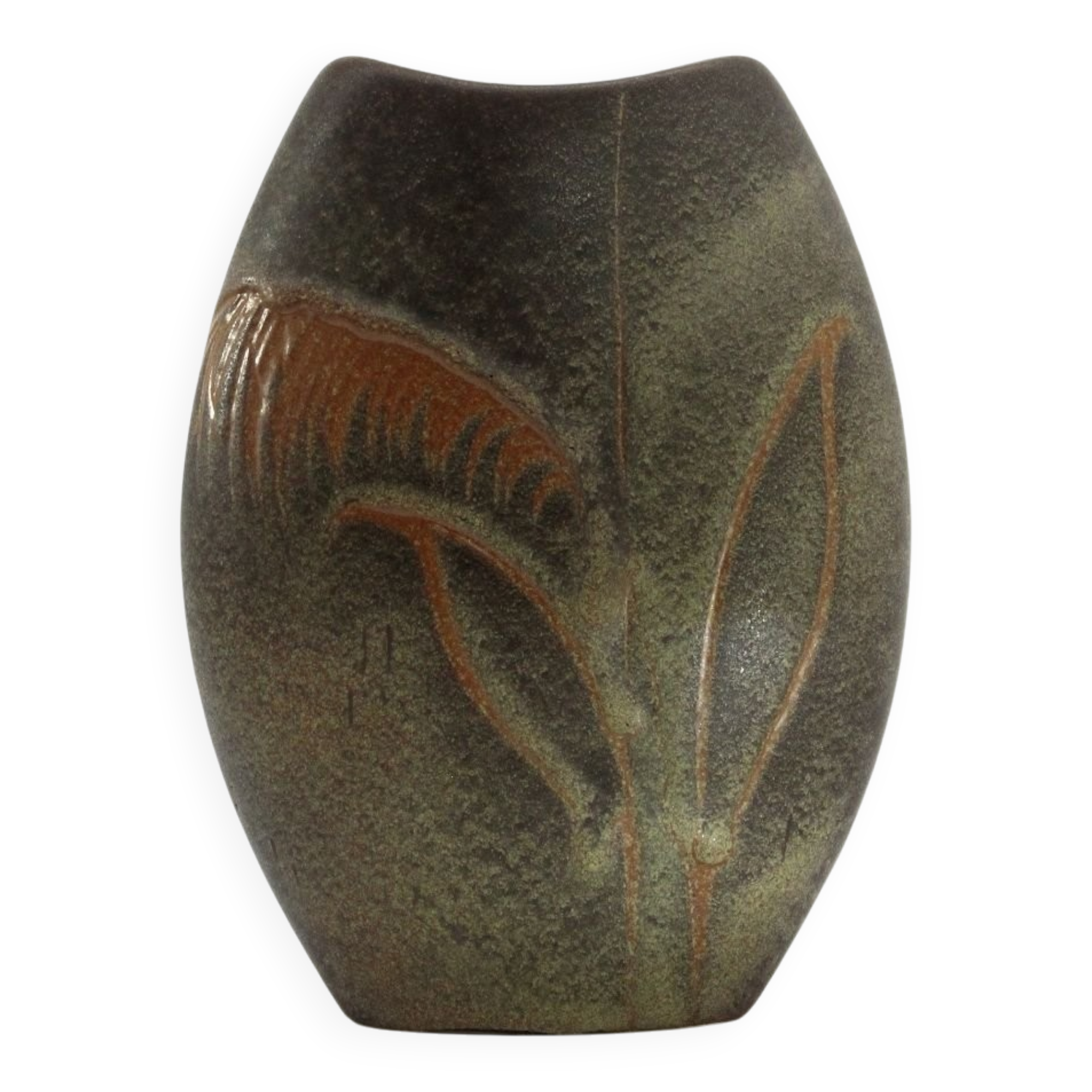 Ceramic vase with Scheurich decorations, 1980s