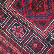 Tapis de Prière Vintage Baluch Fait Main en Laine – 94 x 152 cm
