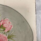 Watercolor with vintage carnations