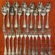 Christofle spoons and forks from the Chrysanthème model.