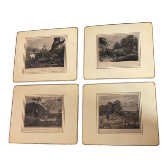 Gravures anglaise sur bois