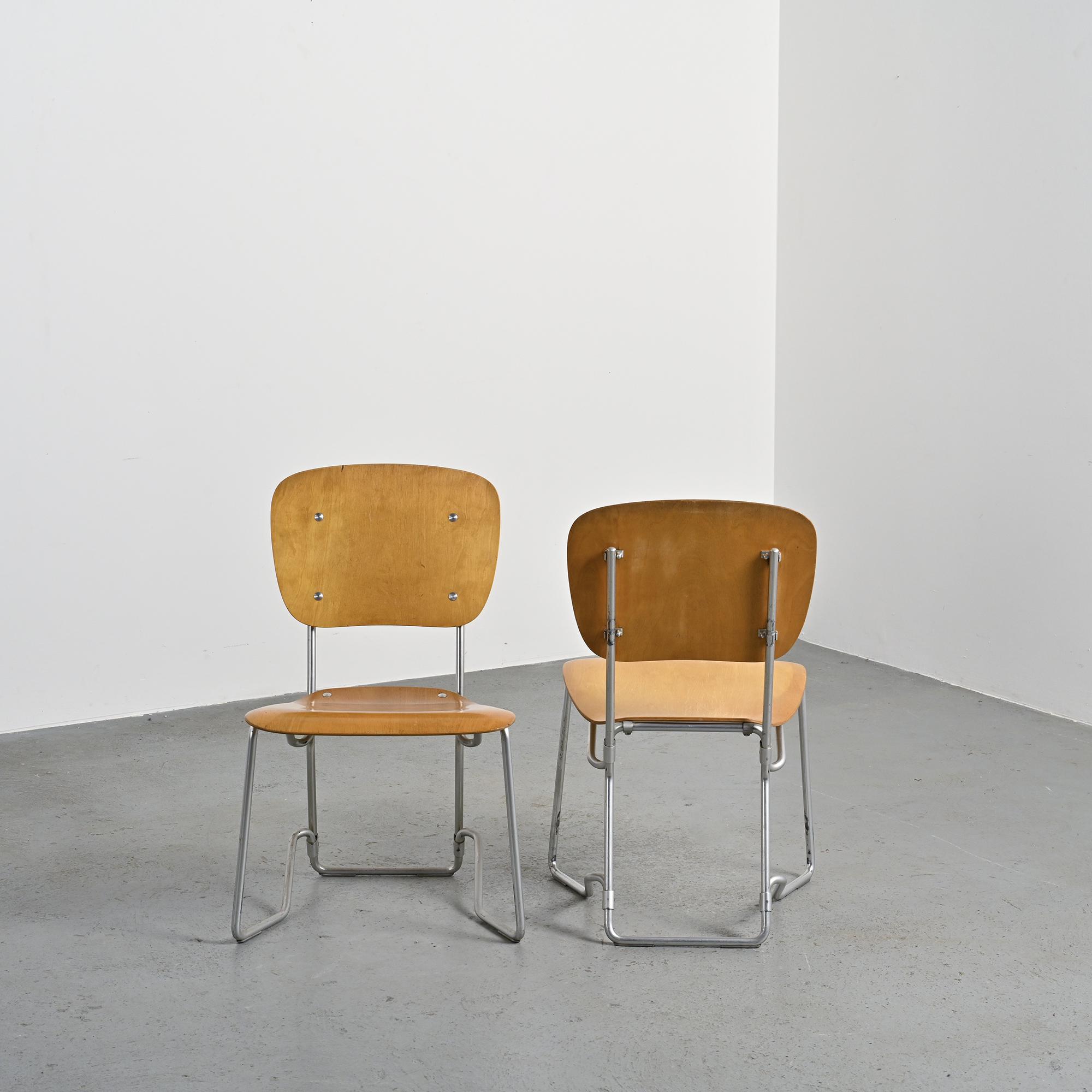 Pair of Alu-Flex chairs by Armin Wirth, circa 1965