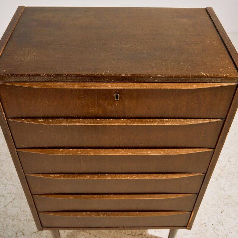 Teak Dresser with Six Drawers, 1960s